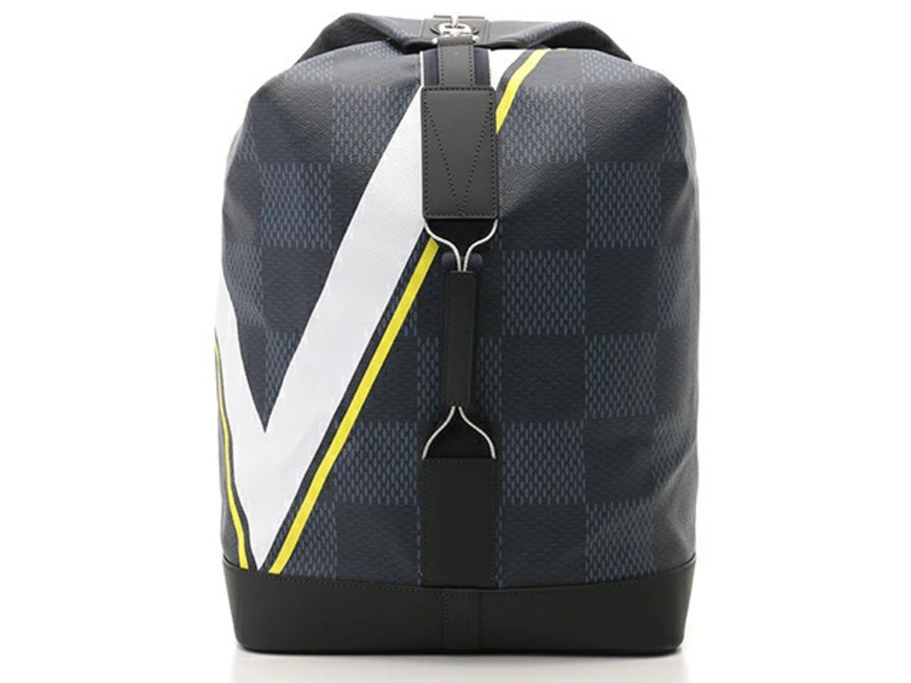 LOUIS VUITTON Backpack Sac Marin Damier Cobalt Blue Latitude